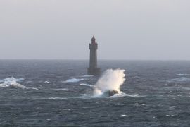 tempête sur le Phare de la Jument