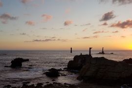 La Pointe de Pern soleil couchant